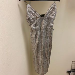 Rare London Silver Sequin Dress